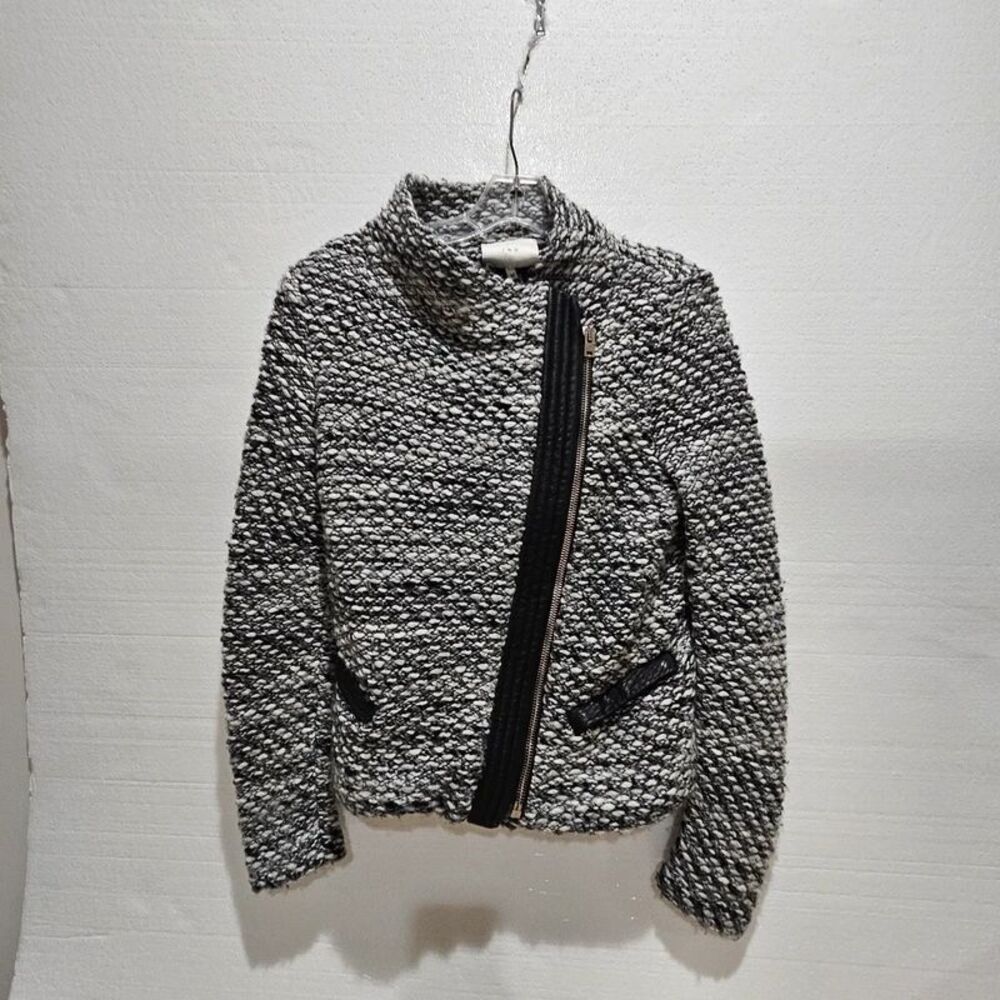 IRO Josefina Knit Boucle Moto Jacket.
